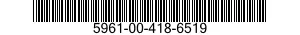 5961-00-418-6519 SEMICONDUCTOR DEVICES,UNITIZED 5961004186519 004186519