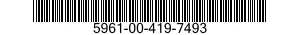 5961-00-419-7493 SEMICONDUCTOR DEVICE,DIODE 5961004197493 004197493