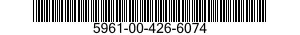 5961-00-426-6074 RECTIFIER,SEMICONDUCTOR DEVICE,UNITIZED 5961004266074 004266074
