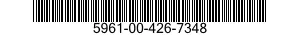 5961-00-426-7348 TRANSISTOR 5961004267348 004267348