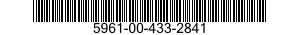 5961-00-433-2841 SEMICONDUCTOR DEVICES,UNITIZED 5961004332841 004332841