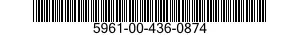 5961-00-436-0874 TRANSISTOR 5961004360874 004360874