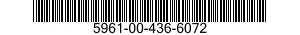 5961-00-436-6072  5961004366072 004366072