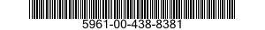 5961-00-438-8381 SEMICONDUCTOR DEVICE,DIODE 5961004388381 004388381