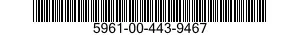 5961-00-443-9467 TRANSISTOR 5961004439467 004439467