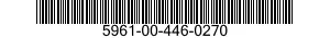 5961-00-446-0270 SEMICONDUCTOR DEVICE,DIODE 5961004460270 004460270