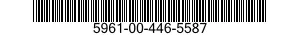 5961-00-446-5587 SEMICONDUCTOR DEVICE,DIODE 5961004465587 004465587