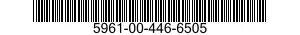 5961-00-446-6505 SEMICONDUCTOR DEVICE,DIODE 5961004466505 004466505