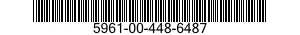 5961-00-448-6487 TRANSISTOR 5961004486487 004486487