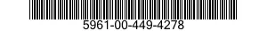 5961-00-449-4278 RECTIFIER,SEMICONDUCTOR DEVICE,UNITIZED 5961004494278 004494278