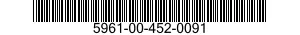 5961-00-452-0091 TRANSISTOR 5961004520091 004520091