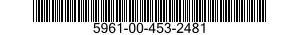 5961-00-453-2481 SEMICONDUCTOR DEVICE,DIODE 5961004532481 004532481