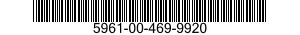 5961-00-469-9920 SEMICONDUCTOR DEVICE,DIODE 5961004699920 004699920