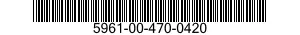 5961-00-470-0420 SEMICONDUCTOR DEVICE,DIODE 5961004700420 004700420