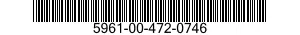 5961-00-472-0746 SEMICONDUCTOR DEVICE,DIODE 5961004720746 004720746