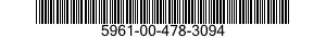 5961-00-478-3094 TRANSISTOR 5961004783094 004783094