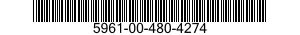 5961-00-480-4274 SEMICONDUCTOR DEVICE,DIODE 5961004804274 004804274