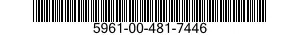 5961-00-481-7446 SEMICONDUCTOR DEVICE ASSEMBLY 5961004817446 004817446