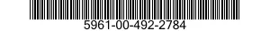 5961-00-492-2784 SEMICONDUCTOR DEVICE,DIODE 5961004922784 004922784