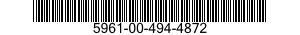 5961-00-494-4872 TRANSISTOR 5961004944872 004944872