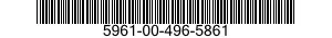 5961-00-496-5861 TRANSISTOR 5961004965861 004965861