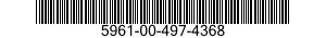 5961-00-497-4368 TRANSISTOR 5961004974368 004974368