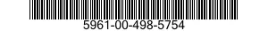 5961-00-498-5754 SEMICONDUCTOR DEVICE,DIODE 5961004985754 004985754