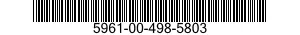 5961-00-498-5803  5961004985803 004985803