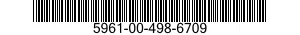 5961-00-498-6709 SEMICONDUCTOR DEVICE,DIODE 5961004986709 004986709