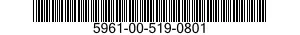 5961-00-519-0801 SEMICONDUCTOR DEVICE,DIODE 5961005190801 005190801