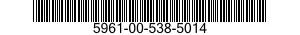 5961-00-538-5014 SEMICONDUCTOR DEVICE,DIODE 5961005385014 005385014