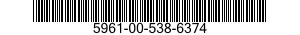 5961-00-538-6374 SEMICONDUCTOR DEVICE,DIODE 5961005386374 005386374