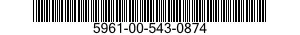 5961-00-543-0874 SEMICONDUCTOR DEVICE,DIODE 5961005430874 005430874