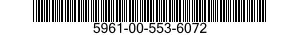 5961-00-553-6072 SEMICONDUCTOR DEVICE,DIODE 5961005536072 005536072