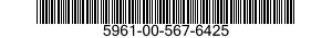5961-00-567-6425 SEMICONDUCTOR DEVICES,UNITIZED 5961005676425 005676425