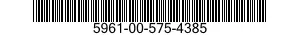 5961-00-575-4385 SEMICONDUCTOR DEVICES,UNITIZED 5961005754385 005754385