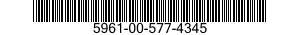 5961-00-577-4345 SEMICONDUCTOR DEVICE,DIODE 5961005774345 005774345