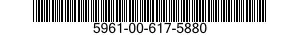 5961-00-617-5880 SEMICONDUCTOR DEVICE,DIODE 5961006175880 006175880