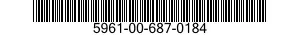 5961-00-687-0184 TRANSISTOR 5961006870184 006870184