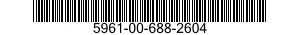 5961-00-688-2604 TRANSISTOR 5961006882604 006882604