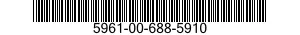 5961-00-688-5910 SEMICONDUCTOR DEVICE,DIODE 5961006885910 006885910
