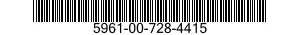 5961-00-728-4415 SEMICONDUCTOR DEVICE ASSEMBLY 5961007284415 007284415