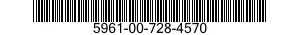 5961-00-728-4570 TRANSISTOR 5961007284570 007284570