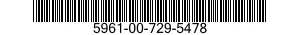 5961-00-729-5478 TRANSISTOR 5961007295478 007295478