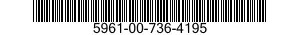 5961-00-736-4195 RETAINER,SEMICONDUCTOR DEVICE 5961007364195 007364195