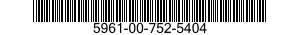 5961-00-752-5404 SEMICONDUCTOR DEVICE,DIODE 5961007525404 007525404