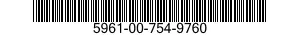 5961-00-754-9760 SEMICONDUCTOR DEVICE,DIODE 5961007549760 007549760