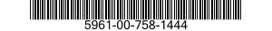 5961-00-758-1444 TRANSISTOR 5961007581444 007581444