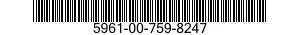 5961-00-759-8247 SEMICONDUCTOR DEVICE,DIODE 5961007598247 007598247