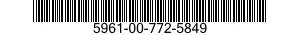 5961-00-772-5849 SEMICONDUCTOR DEVICE,DIODE 5961007725849 007725849
